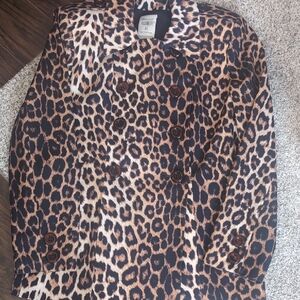 Allumette AC Paris Leopard Print Double-Breasted Coat. P2P 20 Length 28